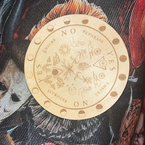 NWT Pendulum Witch Board/Scrying/Wood/Unique/Spiritual Sun Moon Phase Tool - Picture 2 of 3